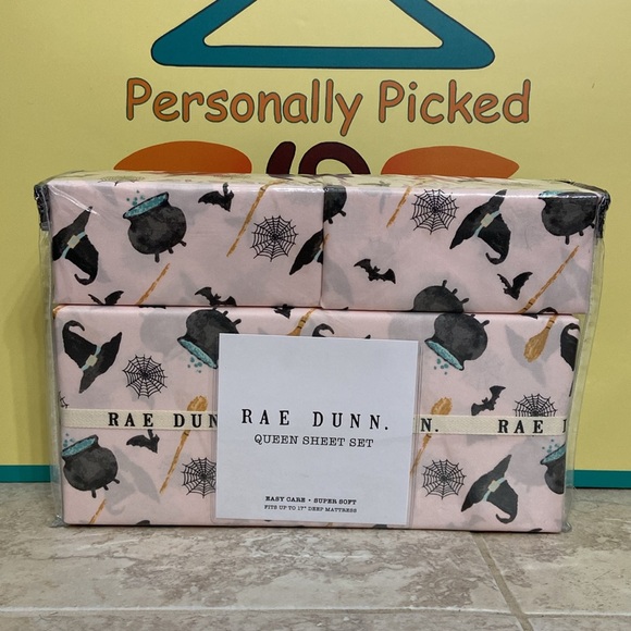 Rae Dunn TOLLE & TROUBLE Queen Sheet Set - Picture 1 of 4